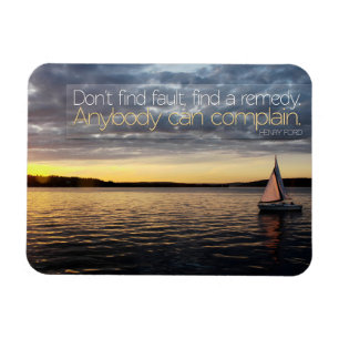 Ímã Henry Ford Inspirational Cote "Encontre um remédio