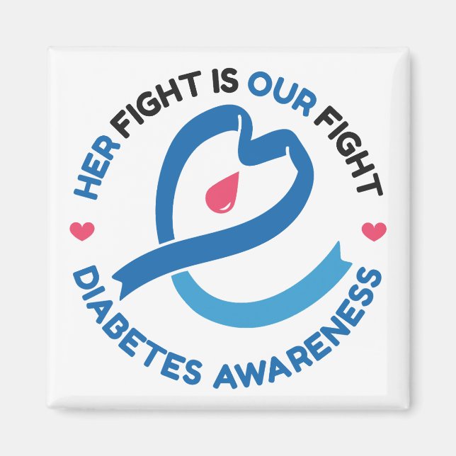 Imã Her Fight Is Our Fight – Diabetes Awareness (Frente)