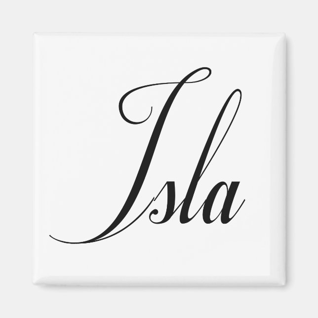 Imã Her Name is Isla Calligraphy (Frente)