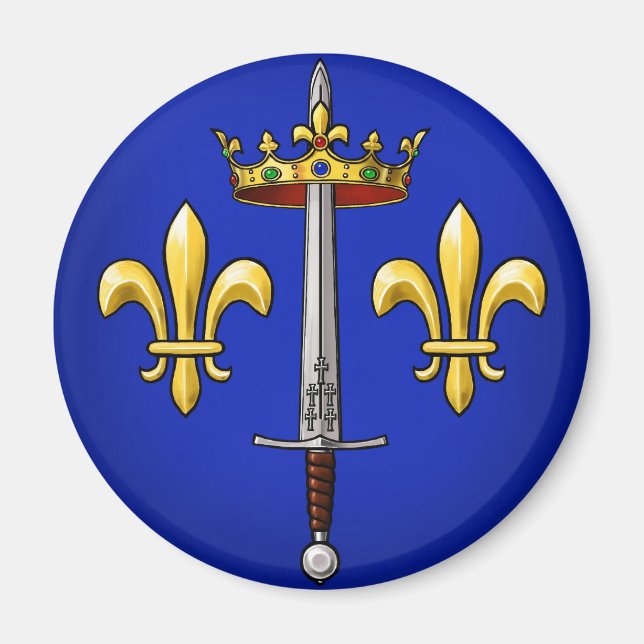 Imã Heraldry de Joan of Arc Jeanne d'Arc (Frente)