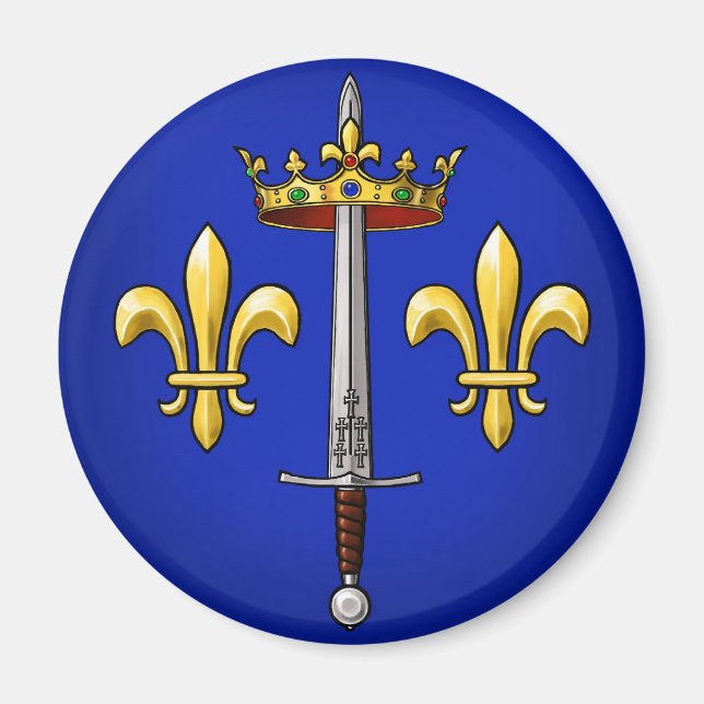 Imã Heraldry de Joan of Arc Jeanne d'Arc (Frente)