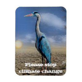 Ímã Herão azul em seca