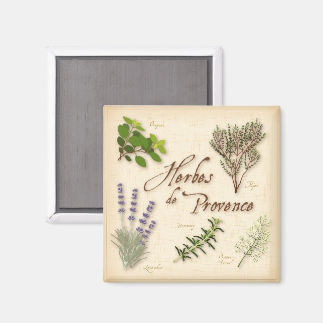 Imã Herbes de Provence Magnet (Front/Back)