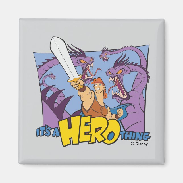 Imã Hercules vs Hydra - It's a HERO Thing Magnet (Frente)