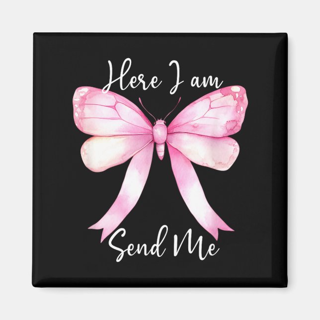 Imã Here I Am Send Me Women Lord Send Me Christian Nk  (Frente)