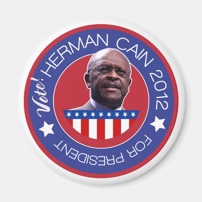 Imã Herman Cain para o Presidente dos EUA em 2012 (Frente)