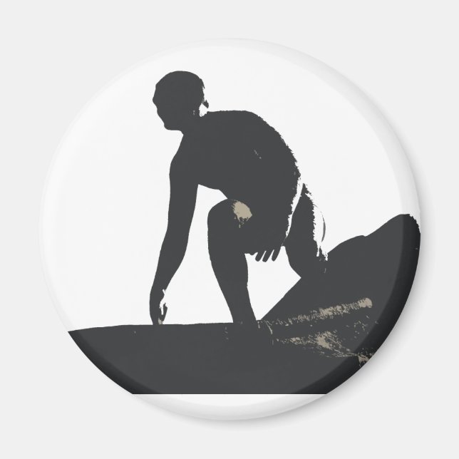 Imã Hermosa Beach Surfer Magnet (Frente)