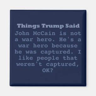 Imã Herói da guerra de McCain do trunfo - 2" ímã
