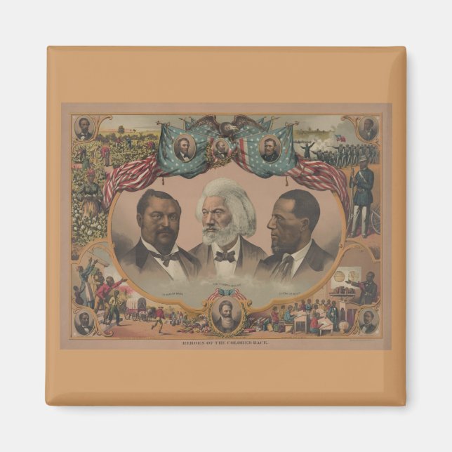 Imã Heróis Afro-Americanos (Frente)