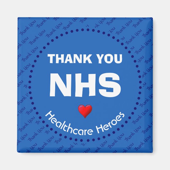 Imã Heróis da Saúde | OBRIGADO NHS (Frente)