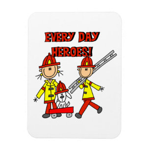Ímã Heróis Diários Camisetas e Presentes de Bombeiros