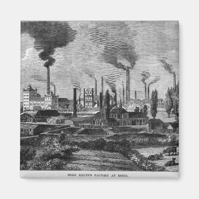 Imã Herr Krupp's Fatory em Essen, Alemanha (Frente)