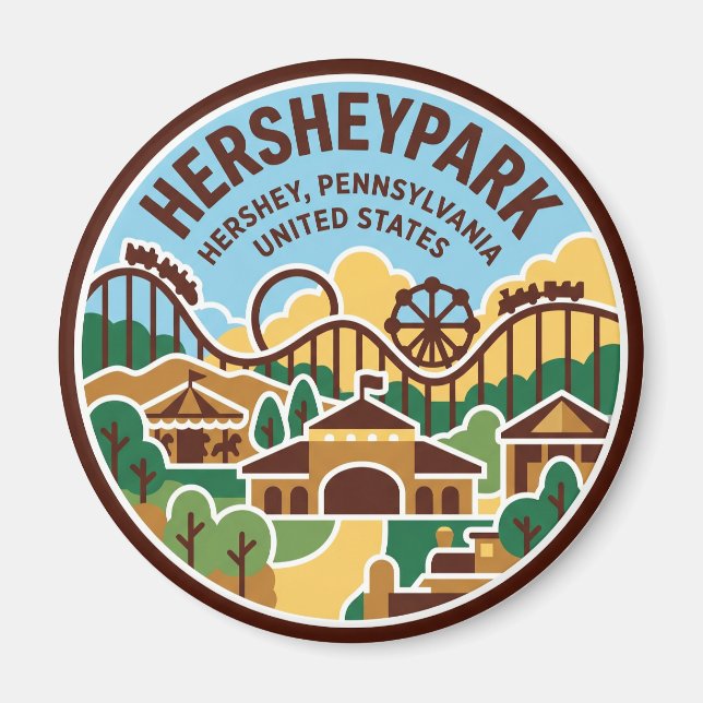 Imã Hersheypark Pensilvânia (Frente)