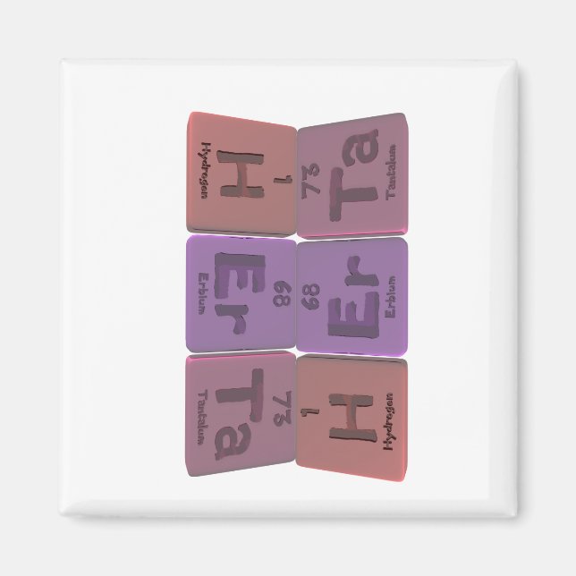 Imã Herta como Hidrogênio Erbium Tantalum (Frente)