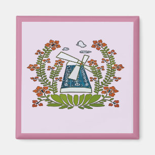 Imã Hex Sign, Pensilvânia Dutch, Windmill