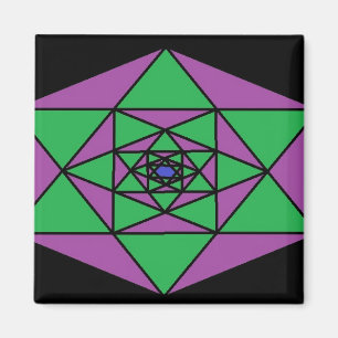 Imã Hexagon Mandala