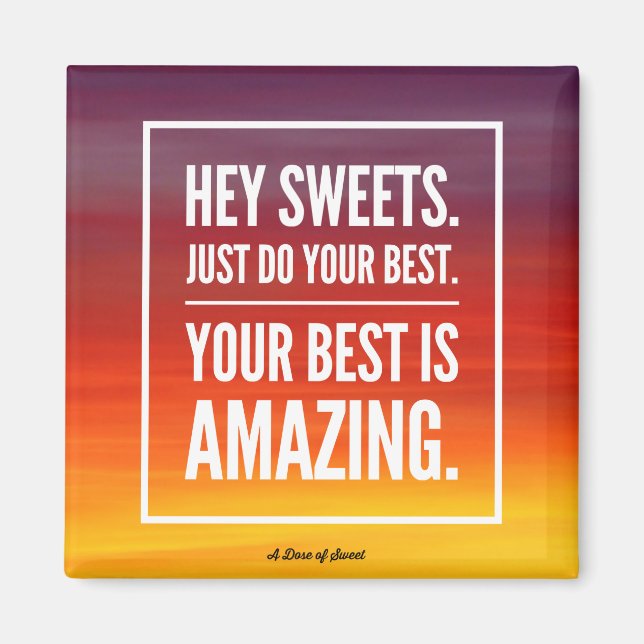 Imã Hey ímã dos doces (Frente)