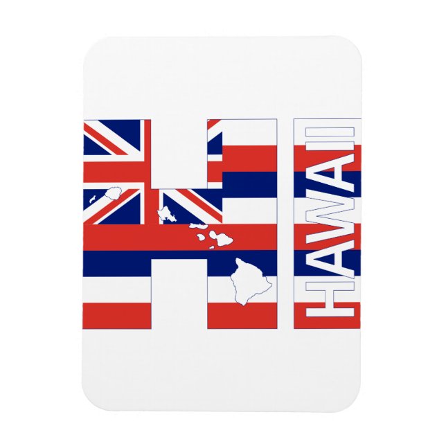 Ímã HI Hawaii Islands Hawaii Flag (Vertical)