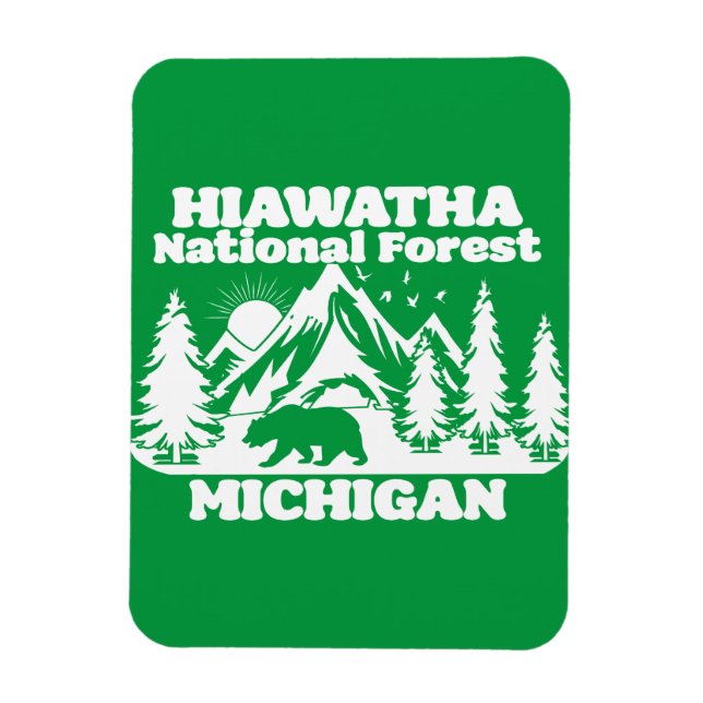 Ímã Hiawatha National Forest Michigan (Vertical)