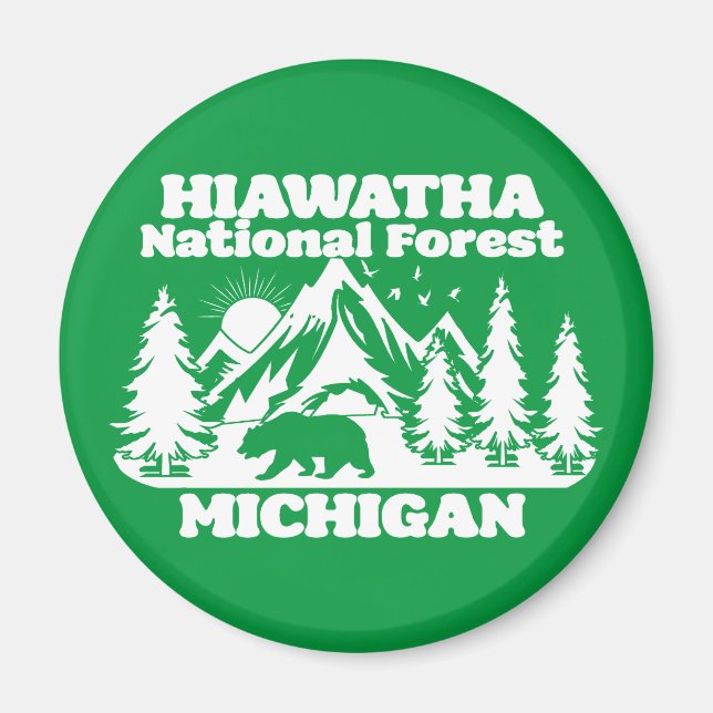 Imã Hiawatha National Forest Michigan (Frente)