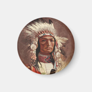 Imã Hiawatha - Retrato Chefe Indiano Nativo Americano