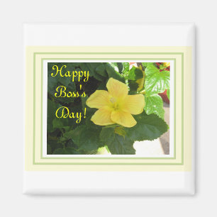 Imã Hibiscus amarelo para o ímã de Frig do chefe!