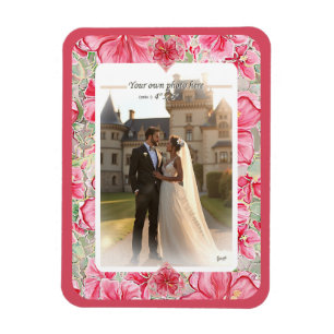 Ímã Hibiscus e rendas RED