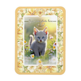 Ímã Hibiscus & lace AMARELO