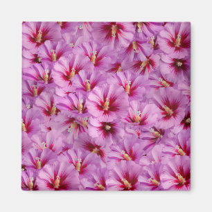 Imã Hibiscus - Padrão Chinês de Flor Rosa