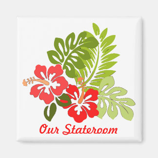 Imã Hibiscus Pequeno Stateroom Door Magnet