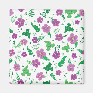 Imã Hibiscus roxo