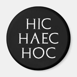 Imã hic haec hoc Latein latin