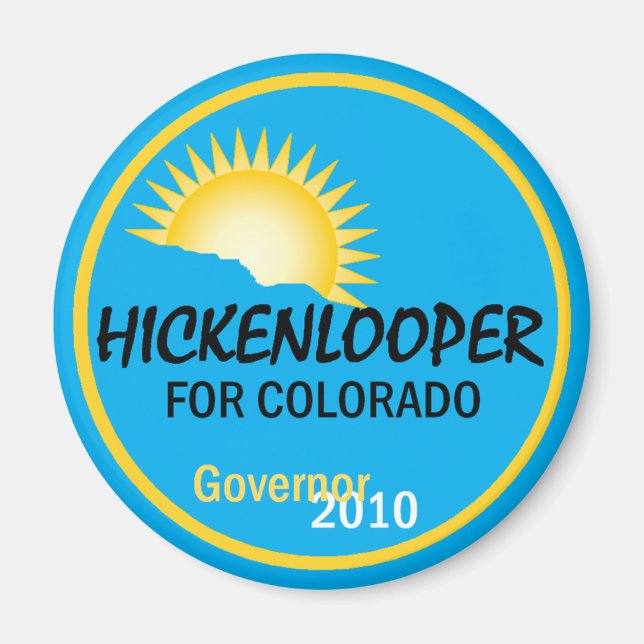 Imã Hickenlooper 2010 Magnet (Frente)