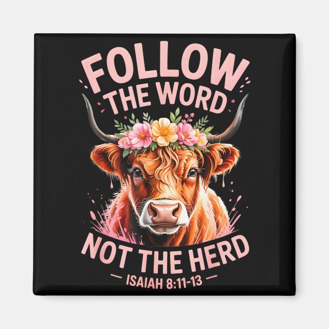 Imã Highland Cow Christian  (Frente)