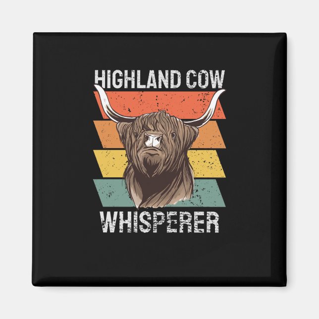 Imã Highland Cow Whisperer (Frente)
