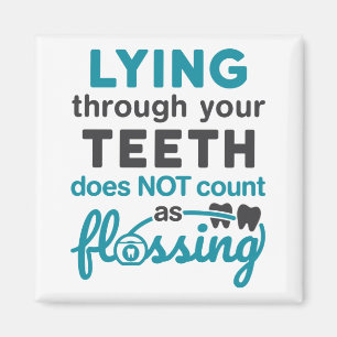 Imã Higiene Dentária Deitada Por Dentes Sem Foguete