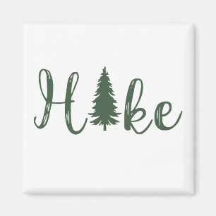 Imã Hike hiking logo for hikers with pine tree