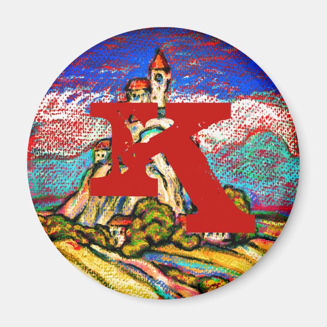 Imã Hill Castle Fantasy Monograma (Frente)