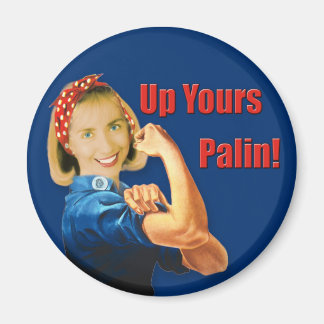 Imã Hillary Clinton, Rosie the Riveter, em cima do seu