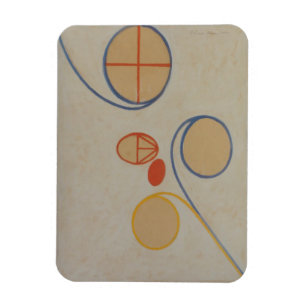 Ímã Hilma Af Klint, Estrela de Sete Pontos No2, Abstra
