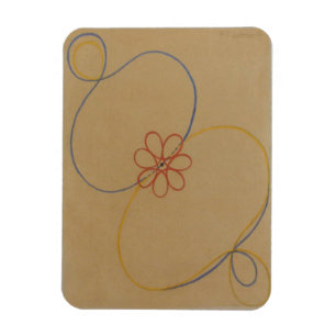 Ímã Hilma Af Klint, Estrela de Sete Pontos No5, Abstra