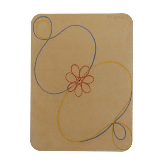 Ímã Hilma Af Klint, Estrela de Sete Pontos No5, Abstra (Vertical)