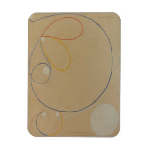Ímã Hilma Af Klint, Estrela de Sete Pontos No7, Abstra