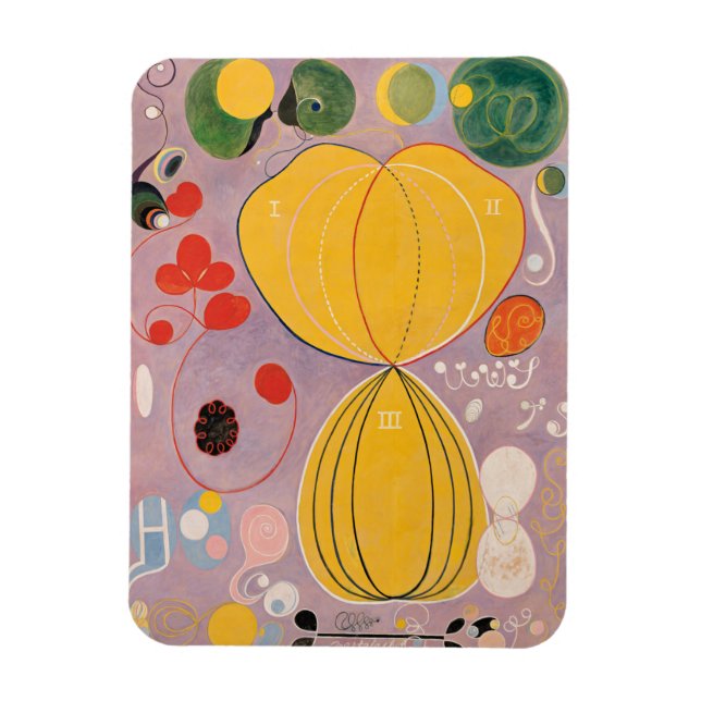 Ímã Hilma Af Klint, Os Dez Maiores No7, Abstrato Art (Vertical)
