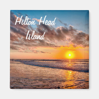 Imã Hilton Head Island Beach Sunrise Magnet