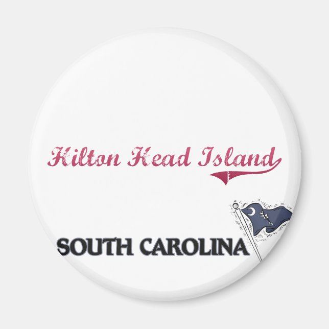 Imã Hilton Head Island South Carolina Classic (Frente)