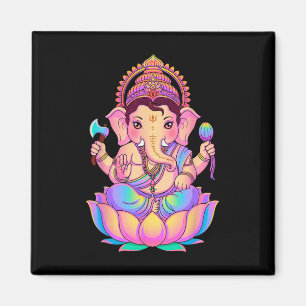 Imã Hindu Ganesha Puja Elefante Deus Índia Meditação Y