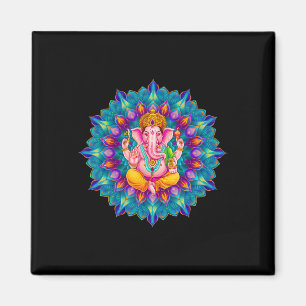Imã Hindu Ganesha Puja Elefante Deus Índia Meditação Y