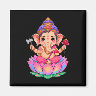 Imã Hindu Ganesha Puja Elefante Deus Índia Meditação Y