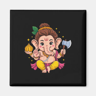 Imã Hindu Ganesha Puja Elefante Deus Índia Meditação Y